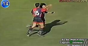 Massimiliano Allegri - 20 goals in Serie A (Pescara, Cagliari, Perugia 1992-1997)