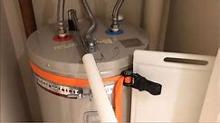 How to remove a seized hot water heater anode rod