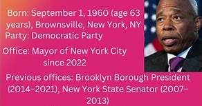 "Eric Leroy Adams: 110th Mayor of NYC | Biography, Political Journey, and Police Career".#Eric Adams