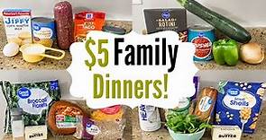 $5 DINNERS | FIVE Tasty & Easy Cheap Meal Ideas | What's for dinner? | Julia Pacheco