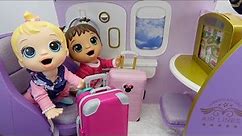 Baby Alive Twin baby dolls packing travel suitcase for vacation ✈️