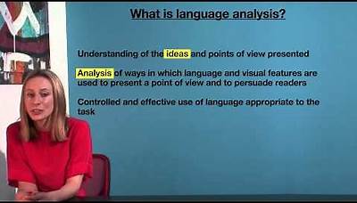 VCE English - What is language analysis?