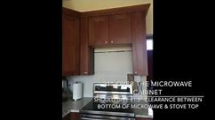 UPDATE: ideal clearance between OTR microwave & stovetop. Lowe's kitchen remodel.