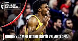 Bronny James' HIGHLIGHTS vs. the Arizona Wildcats 👀 11 PTS, 5 REB & 6 AST 👏