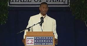 Henderson gives his Hall of Fame induction speech