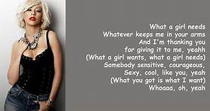What a Girl Wants by Christina Aguilera (Lyrics)