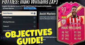 HOW TO COMPLETE INAKI WILLIAMS OBJECTIVES FAST - 93 Rated FUTTIES Inaki Williams Objective - FIFA 23