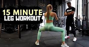 15 Minute LEG Workout - Fitness Series With Romee Strijd