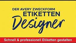 AVERY ZWECKFORM Etiketten-Designer