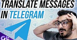How to Translate Messages in Telegram on Android and iOS | Guiding Tech