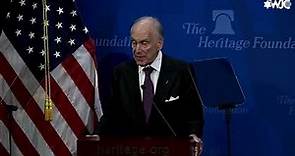 WJC President Ronald S. Lauder on Israel and Antisemitism at The Heritage Foundation