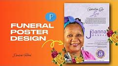 How to Design a Funeral Poster/Flyer on Pixellab | Pixellab Tutorial