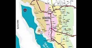 map of Sonora Mexico