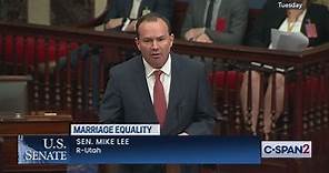 U.S. Senate-Senator Mike Lee on Marriage Equality