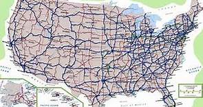 Map of United States Highway System