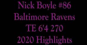 Nick Boyle Highlights (2020 Full Highlights)