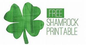 Free St. Patrick's Day Printable - Shamrock Print