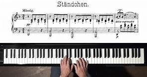 Schubert "Ständchen" (Serenade) FREE Sheet Music - P. Barton FEURICH piano