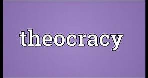 Theocracy Meaning