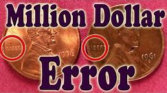 Error, American Coins,Pennies Worth Millions,1961,D,1996,USA @Coins and Currency
