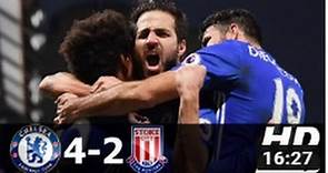 Chelsea vs Stoke City 4-2 - All Goals & Extended Highlights - EPL 31/12/2016 HD
