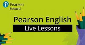 Pearson English Live Lesson 1: Analysing Language