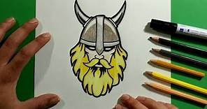 Como dibujar un vikingo paso a paso | How to draw a viking