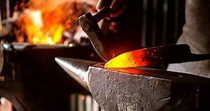 BBC Four - Handmade - How artist blacksmith and bladesmith Owen Bush forges a modern Damascus knife