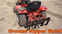 Garden Tractor Ground Ripper Cultivator Attachment Build