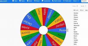 Wheel of Names Website Overview