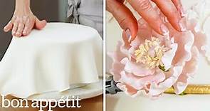 How a Sugar Artist Crafts a 5-Tier Wedding Cake | Handcrafted | Bon Appétit