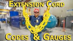 Extension Cord Codes & Gauges