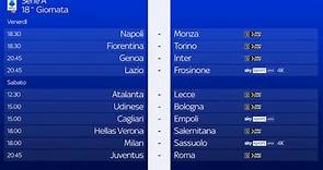 Serie A, 18^ giornata: orari, arbitri e squalificati