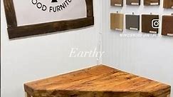 Unique wood corner piece 🪵 #diy #woodstyle #homedecor #woodtable #woodstyle