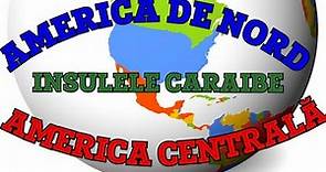 Țările Și Capitalele Din America De Nord - America Centrală Și Insulele Caraibe -Countries-Capitals