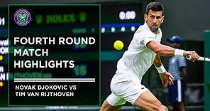 Novak Djokovic vs Tim van Rijthoven | Match Highlights | Wimbledon 2022