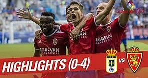 Resumen de Real Oviedo vs Real Zaragoza (0-4)