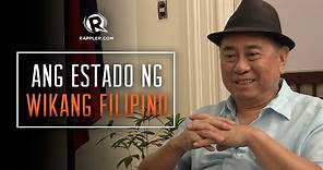 Ang estado ng wikang Filipino (The state of the Filipino language)