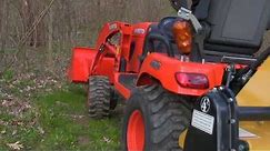 Check it out! New Rotary Tiller in action on a compact tractor.