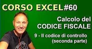 60 Corso Excel: Calcolare il codice fiscale (9) | Daniele Castelletti | Maggiolina
