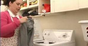 How to Wash Colored Laundry : Loading Clothes into a Washer