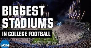 The biggest college football stadiums in the country