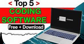 Top 5 Free Coding software for pc | Best coding app for laptop | Coding app for pc