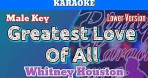 Greatest Love Of All by Whitney Houston (Karaoke _ Male Key _ Lower Version)