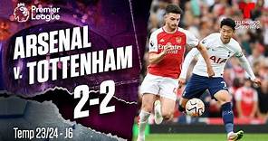 Highlights & Goals: Arsenal v. Tottenham 2-2 | Premier League | Telemundo Deportes