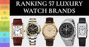 Ranking 57 Watch Brands (BEST & WORST) – ft. @FedericoTalksWatches