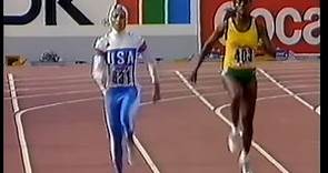 Merlene Ottey vs Florence Griffith-Joyner 200m (Semi Final World CHampions Rome 1987)