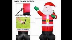 MerryXGift Christmas Inflatable Santa Claus 6ft - Xmas Airblown Inflatable Santa Blow up
