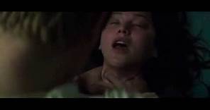 Mockingjay part 1 - hijacked Peeta chokes Katniss full scene HD