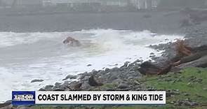 King Tide, heavy rain slam Oregon coastline